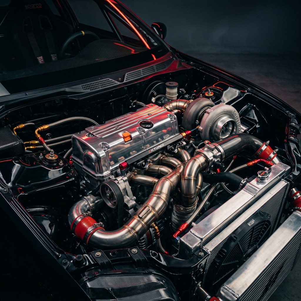 Honda K-Series Engine Bay