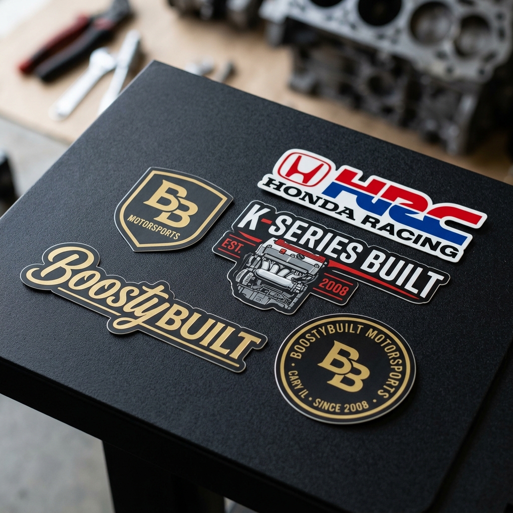 BoostyBuilt Die-Cut Vinyl Sticker Pack (5-Pack)